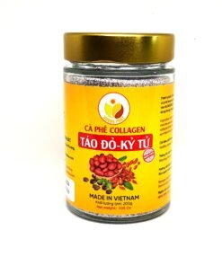 Cà phê hòa tan 4in1 collagen Táo đỏ Kỷ tử thơm ngon- cà phê Vương Phát